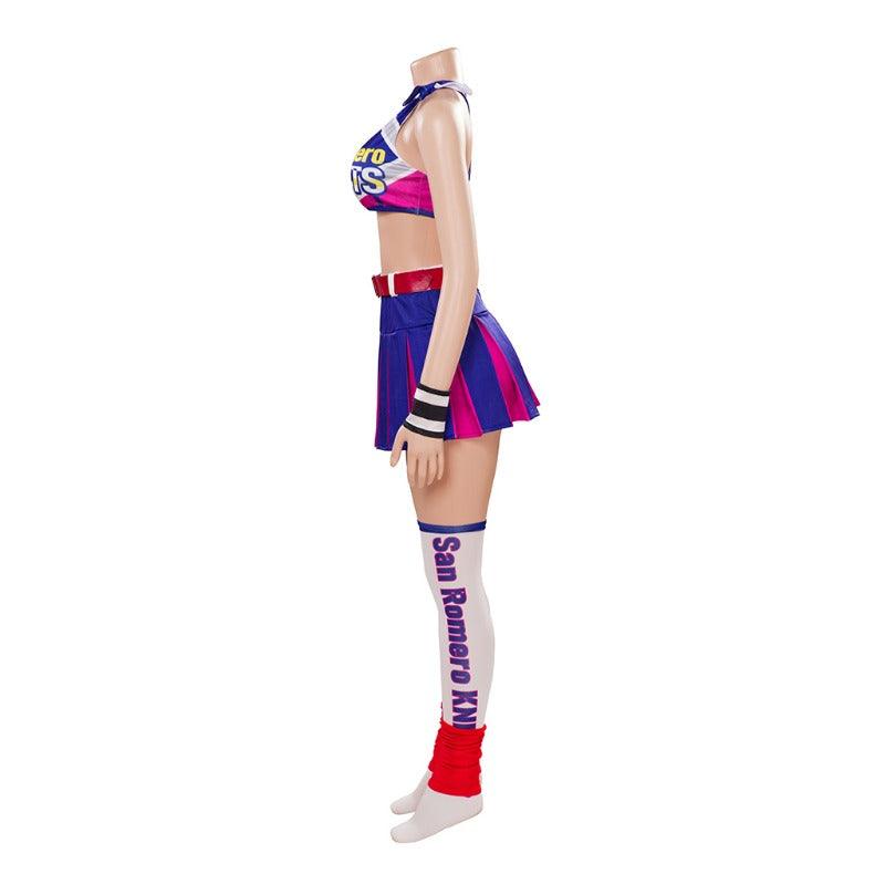 Juliet Starling Cosplay Costume - Lollipop Chainsaw Sexy Top and Skirt Set for Women and Girls