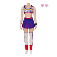 Juliet Starling Cosplay Costume - Lollipop Chainsaw Sexy Top and Skirt Set for Women and Girls