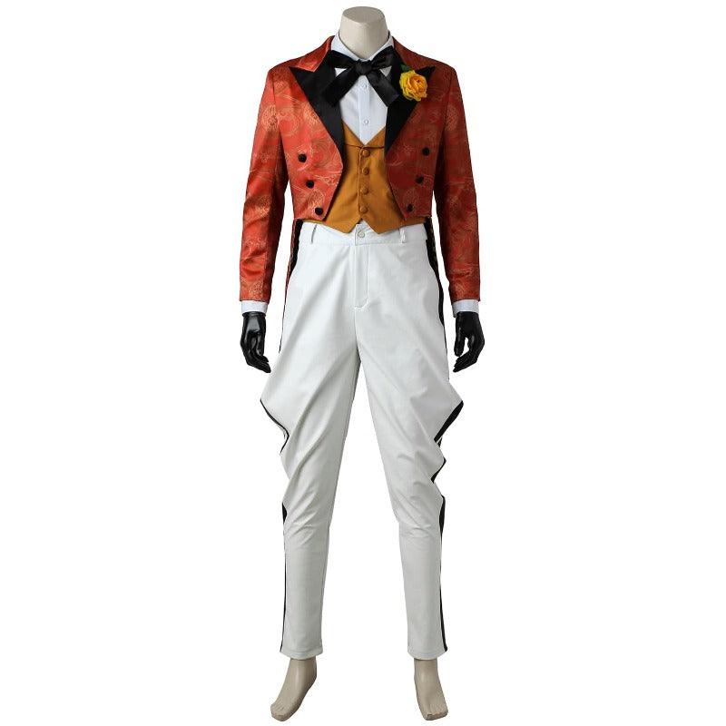 Jerome Cosplay Red Jacket & Orange Vest Suit for Halloween & Festivals