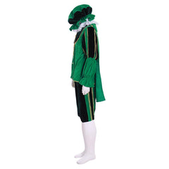 Men's Medieval Tudor Renaissance Costume - Elizabethan Court Uniform Green Suit