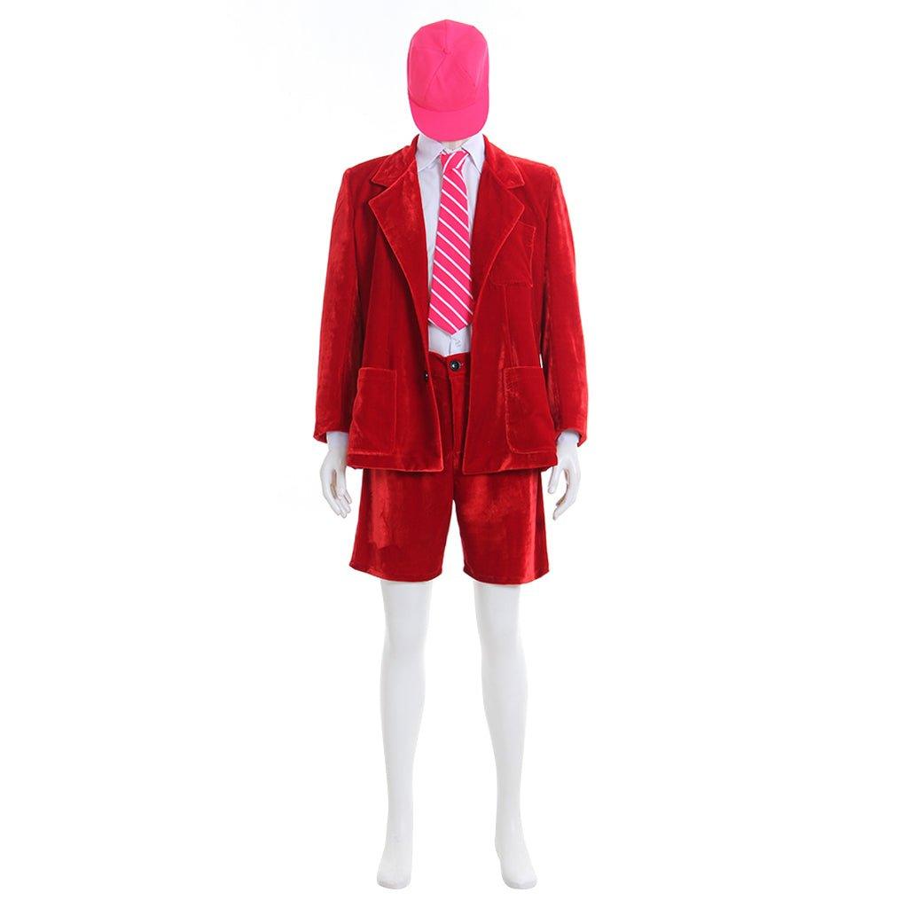 AC/DC Angus Young School Boy Cosplay Costume – Men’s Velvet Coat & Shorts Set - Coscosmos