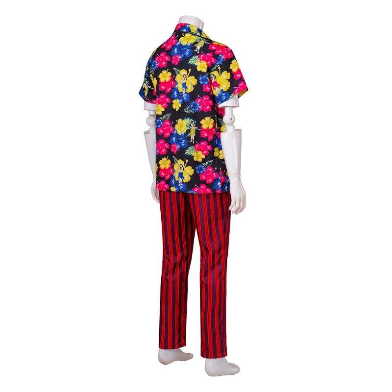 Ace Ventura Pet Detective Cosplay Costume Hawaiian Shirt Pants Belt Full Set - Coscosmos