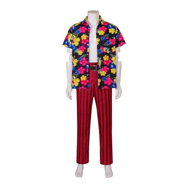 Ace Ventura Pet Detective Cosplay Costume Hawaiian Shirt Pants Belt Full Set - Coscosmos