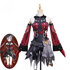 Game Genshin Impact Fontaine Codename M Cosplay Costume Little Witch Dress Halloween Women Party Role Play Outfit