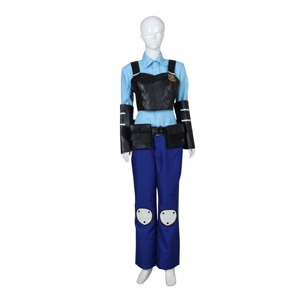 Adult Judy Cosplay Costume ZPD Officer Fantasy Women Police Uniform Shirt Pants Outfits for Halloween, Carnival, and Party Events - Coscosmos