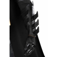 Adult Superhero Costume Bat Knight Cosplay Jumpsuit with Cape & Mask for Halloween - Coscosmos