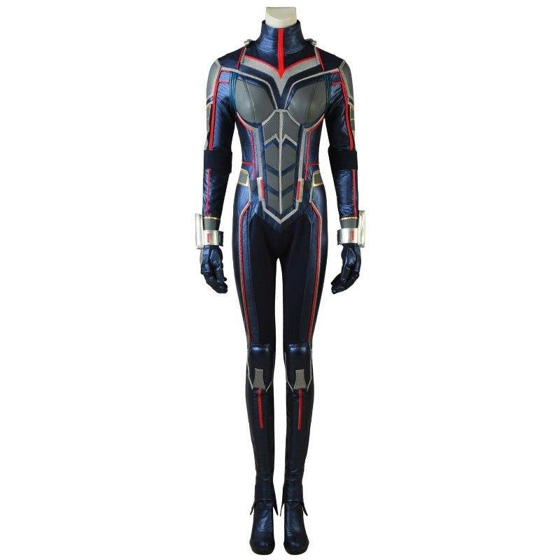 Adult Women Superheroine Ant 2 Wasp Cosplay Costume with Full Props and Boots for Halloween - Coscosmos