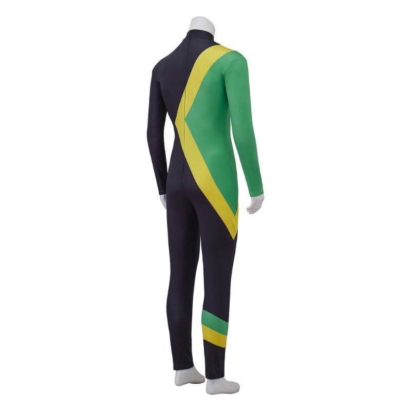 Adults Cool Runnings Jamaican Bobsled Team Cosplay Bodysuit for Ice Sliding - Coscosmos