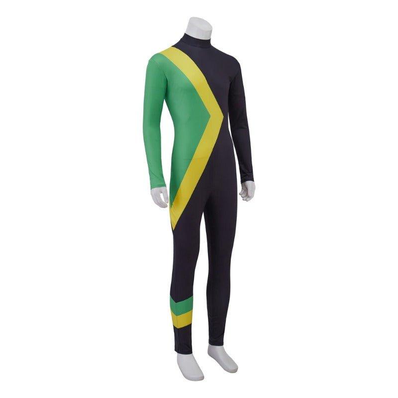 Adults Cool Runnings Jamaican Bobsled Team Cosplay Bodysuit for Ice Sliding - Coscosmos