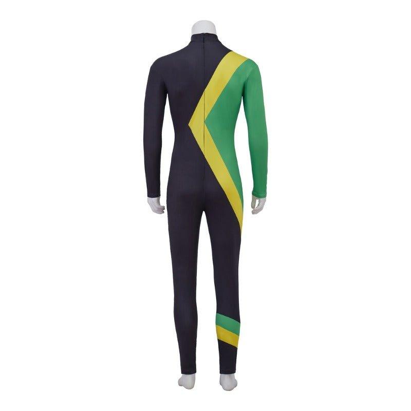 Adults Cool Runnings Jamaican Bobsled Team Cosplay Bodysuit for Ice Sliding - Coscosmos