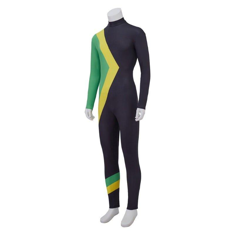 Adults Cool Runnings Jamaican Bobsled Team Cosplay Bodysuit for Ice Sliding - Coscosmos