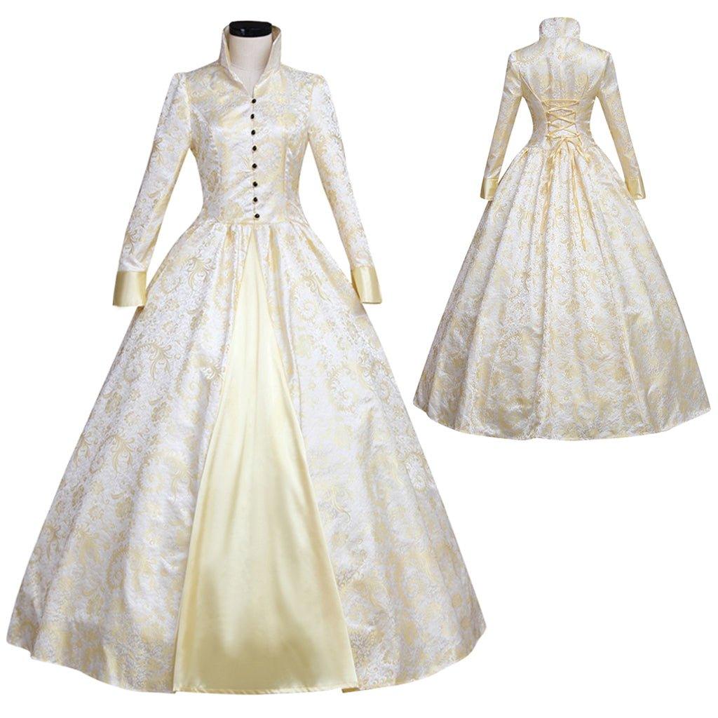 Adult's Vintage Elizabethan Period Cosplay Dress | Custom - Made Medieval Wedding & Carnival Gown - Coscosmos