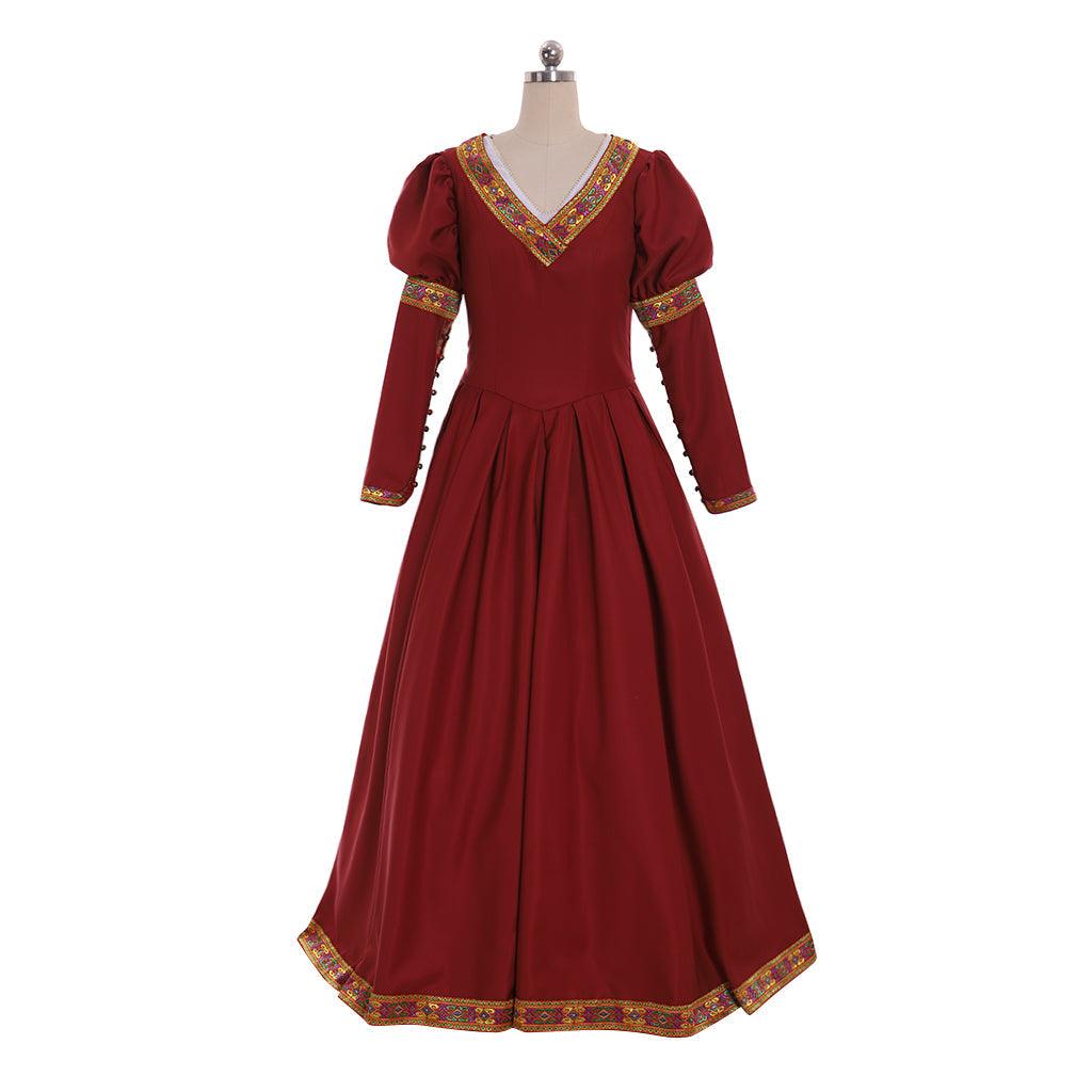 Renaissance Victorian Court Royal Princess Corset Dress Suit Medieval Tudor Queen Tea Party Ball Gown