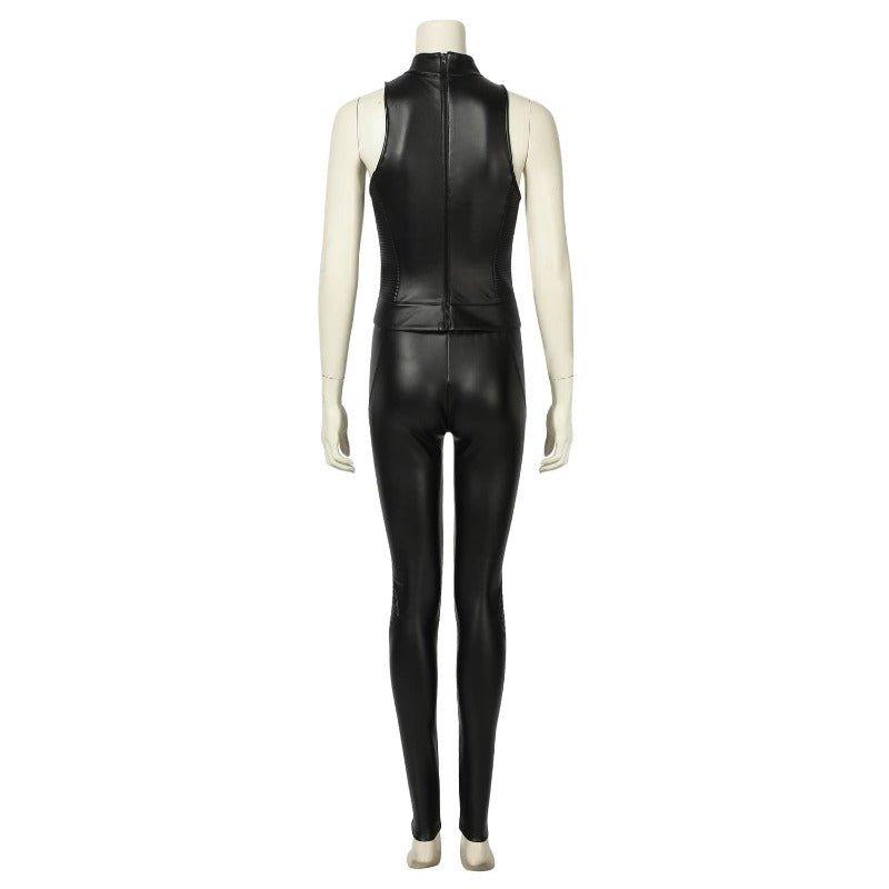 Alita Battle Angel Alita Cosplay Costume - Sexy Leather Vest and Pants Halloween Outfit - Coscosmos