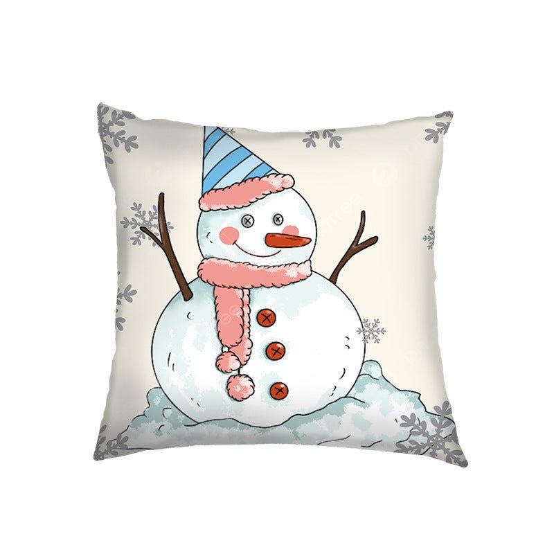 Amazon cross - border Christmas themed pillow cover Santa decoration cushion home sofa cushion cover - Coscosmos