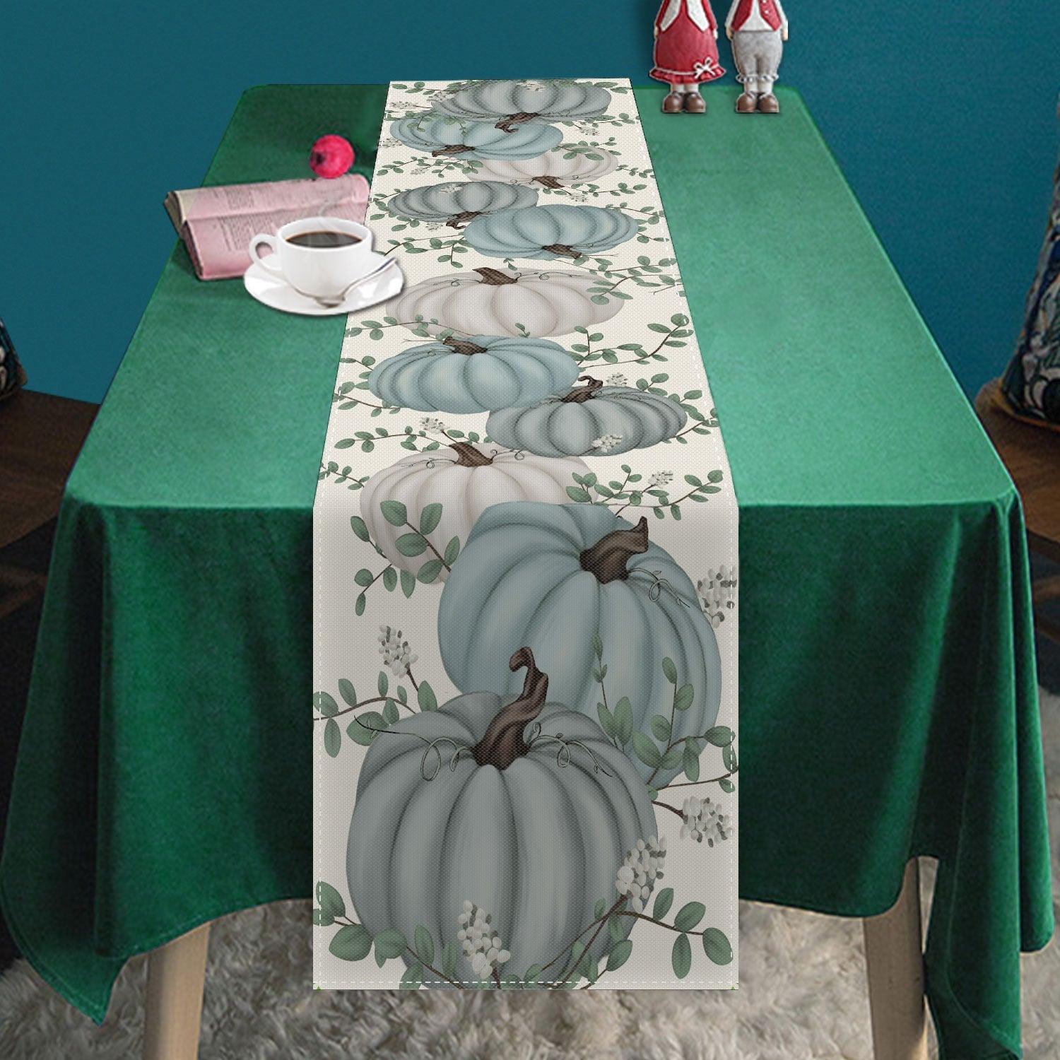 Amazon Nordic Maple Leaf Pumpkin Thanksgiving Table Flag Beer Festival Table Mat Living Room Coffee Table Table Decoration Tablecloth - Coscosmos