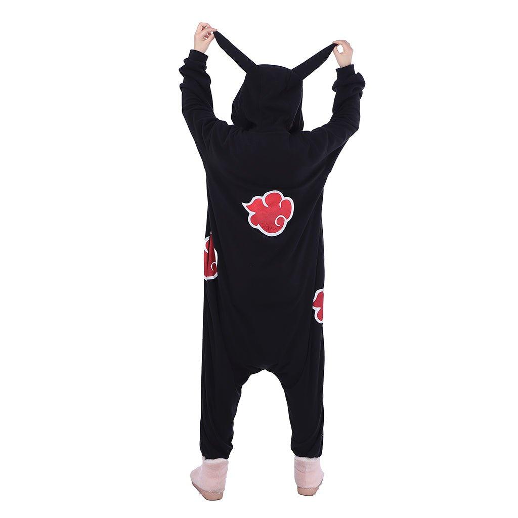 Anime Akatsuki Cloud Sleepwear Adult Unisex Onesies Polyester Pyjamas Nightwear Halloween Carnival Cosplay Costume - Coscosmos