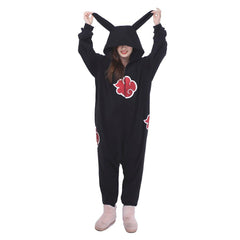 Anime Akatsuki Cloud Sleepwear Adult Unisex Onesies Polyester Pyjamas Nightwear Halloween Carnival Cosplay Costume - Coscosmos