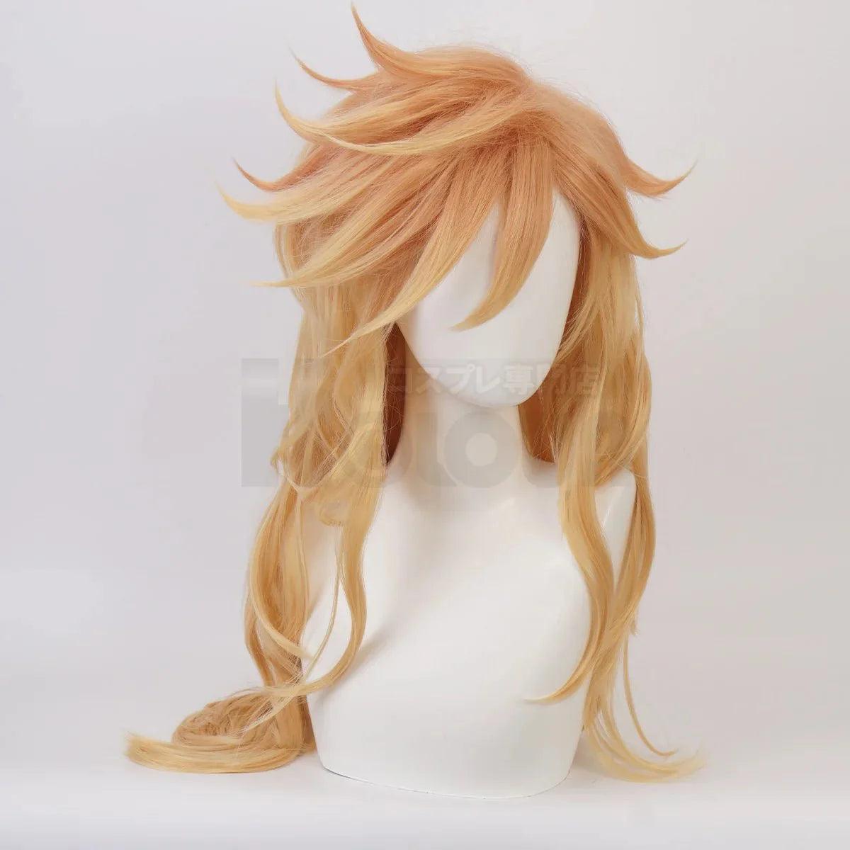 Anime Douma Cosplay Wig Rose Net Synthetic Fiber Adjustable Size Heat Resistant Cap Comb Halloween Cos Convention - Coscosmos