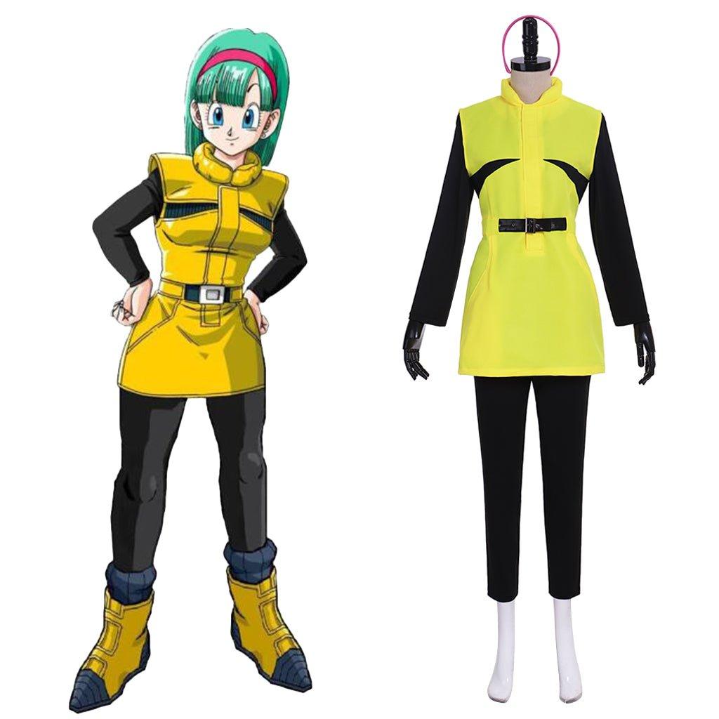 Anime Dragon Ball Z Bulma Planet Namek Cosplay Costume - Coscosmos