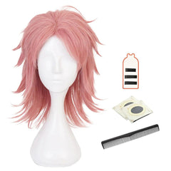 Anime Sabito Cosplay Wig Rose Net Synthetic Fiber Adjustable Size Heat Resistant Cap Comb Halloween Cos Convention - Coscosmos