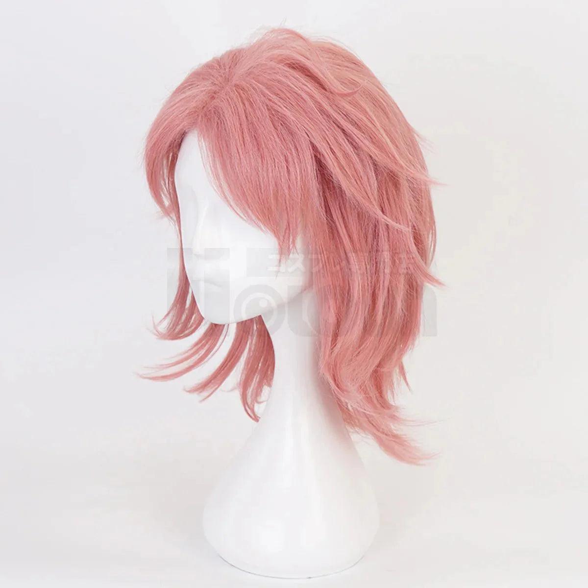 Anime Sabito Cosplay Wig Rose Net Synthetic Fiber Adjustable Size Heat Resistant Cap Comb Halloween Cos Convention - Coscosmos