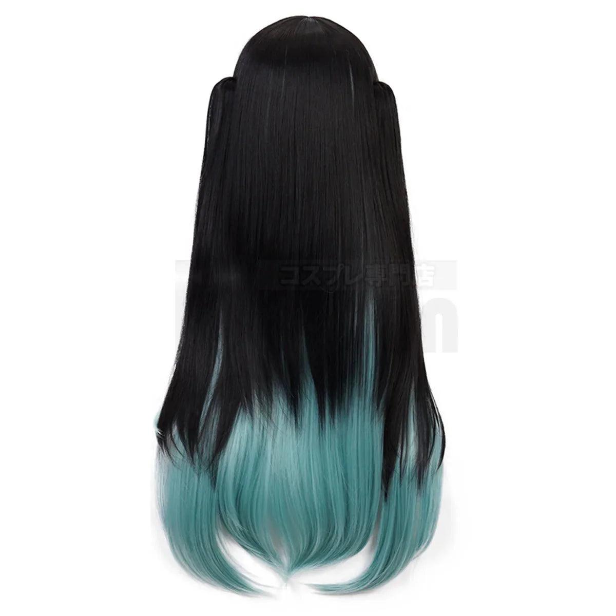 Anime Tokitou Muichirou Cosplay Wig Rose Net Synthetic Fiber Adjustable Size Heat Resistant Cap Comb Halloween Cos - Coscosmos