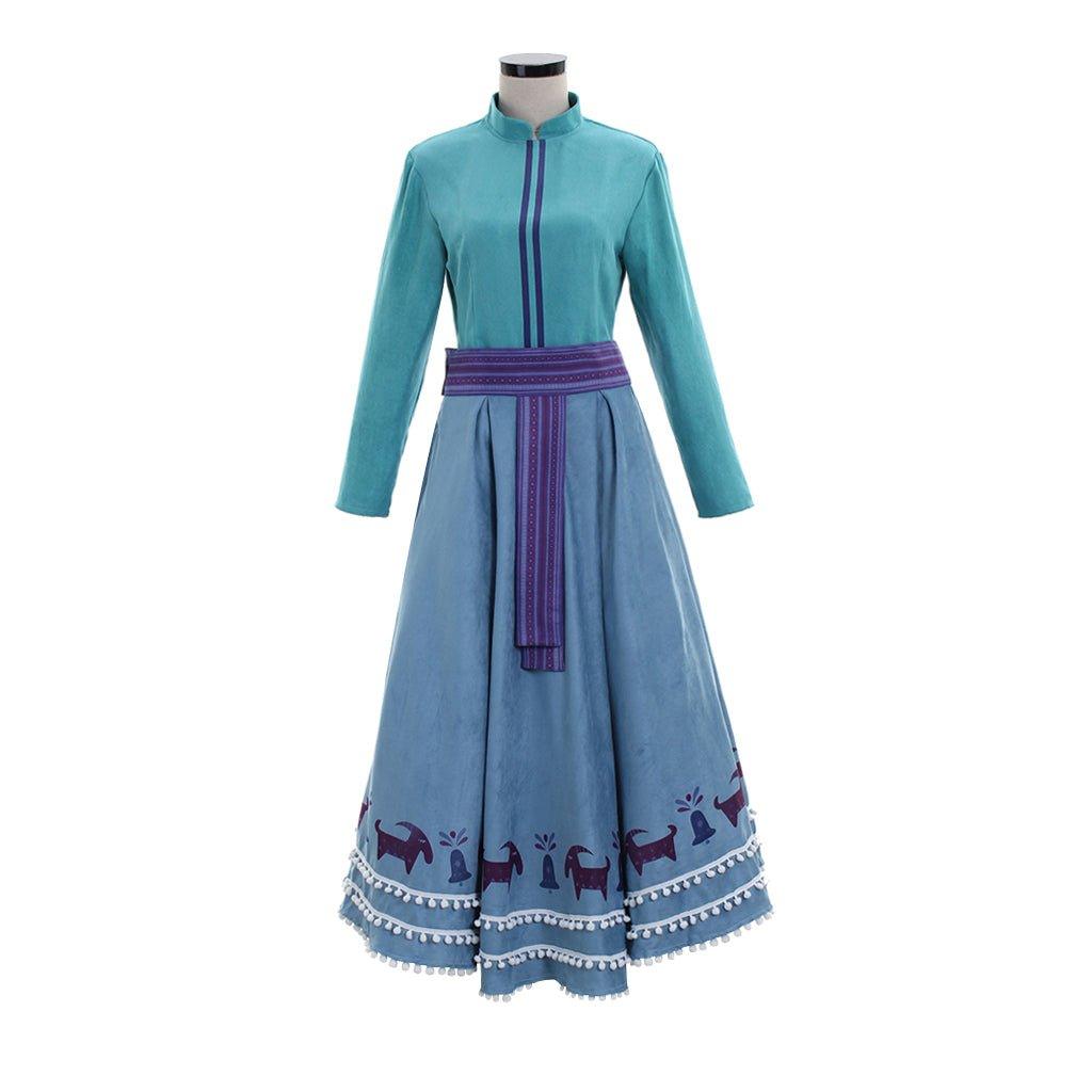 Anna Princesa Cosplay Costume | Adult Women’s Shirt, Skirt, and Coat Suit for Halloween & Disney Events - Coscosmos