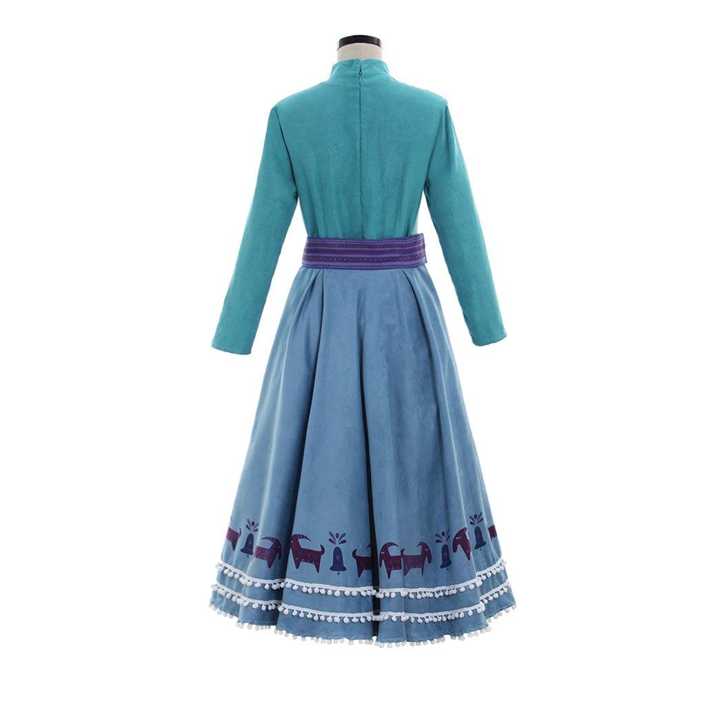 Anna Princesa Cosplay Costume | Adult Women’s Shirt, Skirt, and Coat Suit for Halloween & Disney Events - Coscosmos