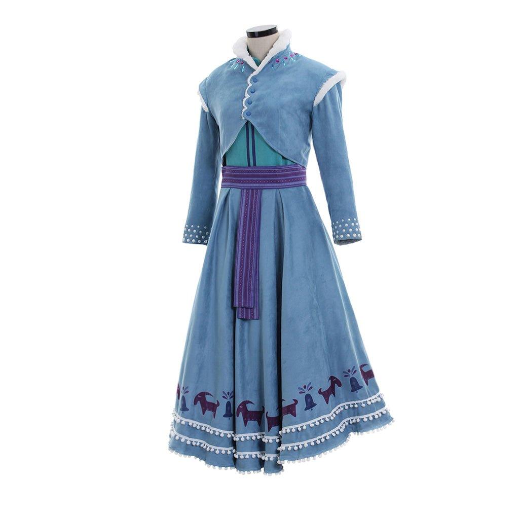 Anna Princesa Cosplay Costume | Adult Women’s Shirt, Skirt, and Coat Suit for Halloween & Disney Events - Coscosmos