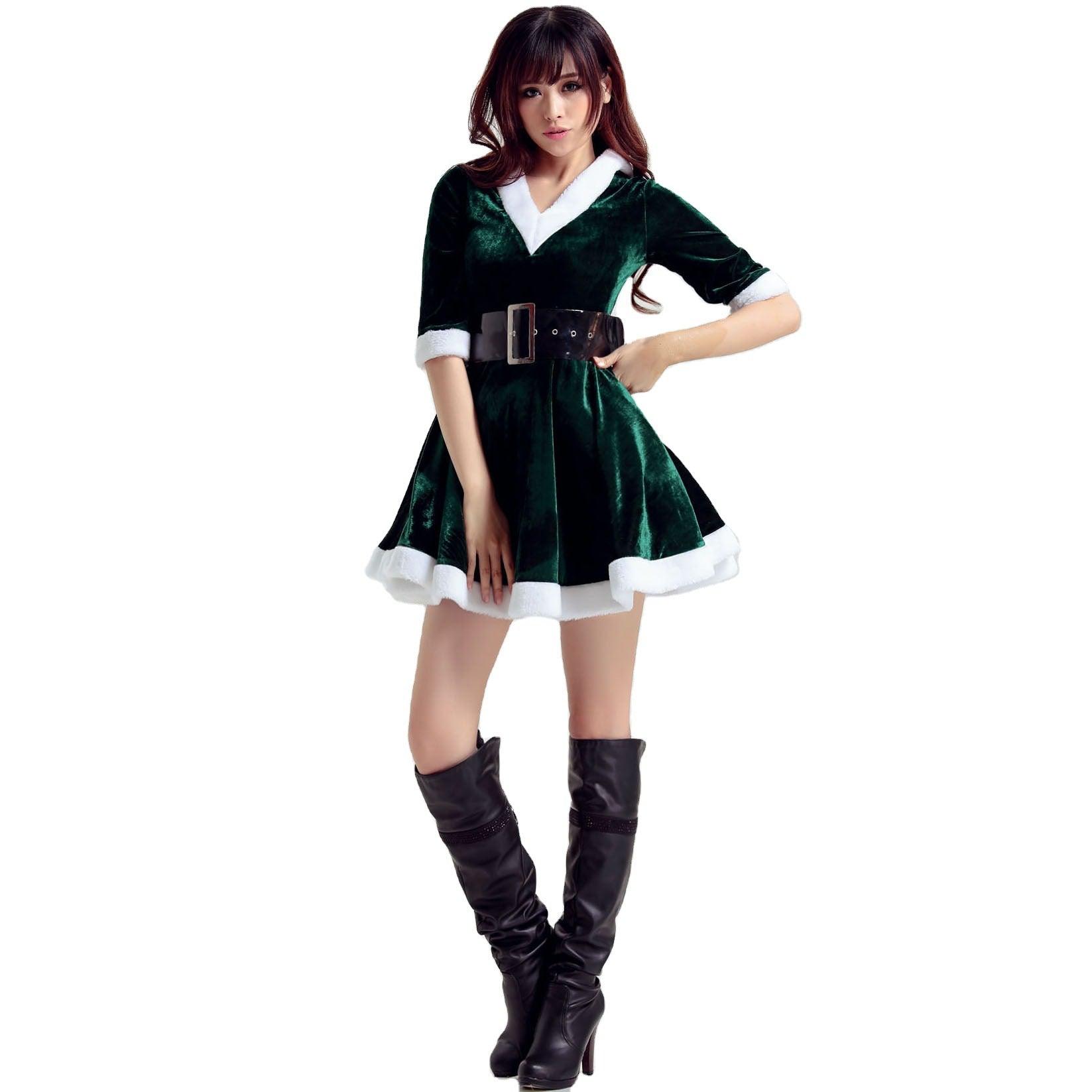 Annual dance Santa costumes, sexy female Christmas costumes, cosplay stage costumes, Christmas costumes - Coscosmos