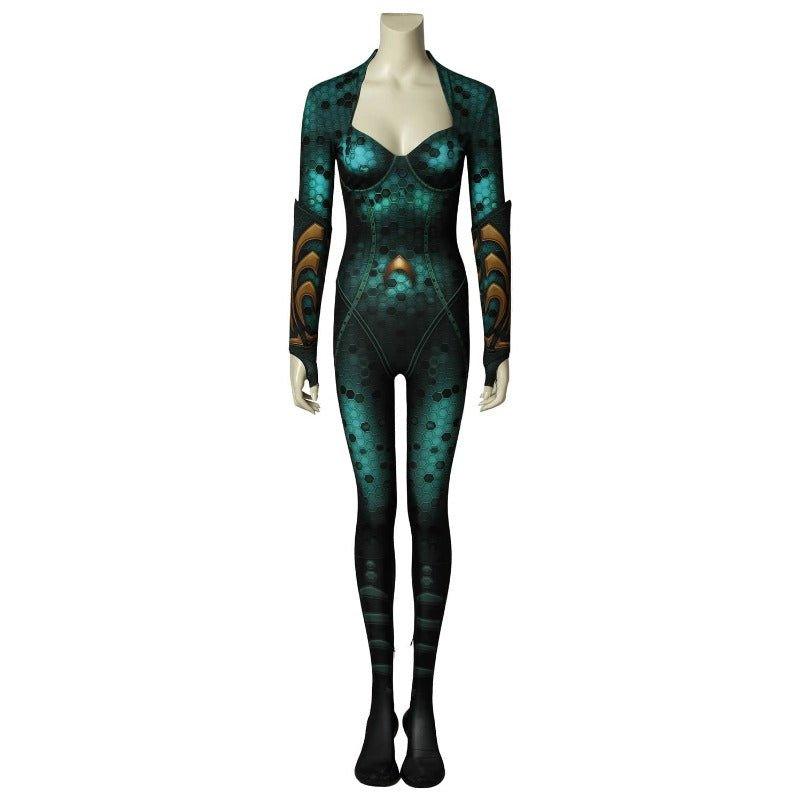 Aquaman Mera Jumpsuit Cosplay Costume for Women - Sexy Zentai Bodysuit - Coscosmos