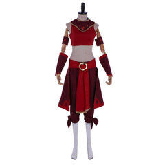 Avatar: The Last Airbender Cosplay Costume Kyoshi Warriors Suki Fire Nation Cosplay Suit Red Dress - Coscosmos