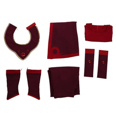 Avatar: The Last Airbender Cosplay Costume Kyoshi Warriors Suki Fire Nation Cosplay Suit Red Dress - Coscosmos