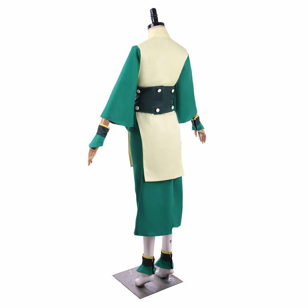 Avatar The Last Airbender Toph Beifong Cosplay Costume - Green Men's Outfit Uniform with Hat - Coscosmos