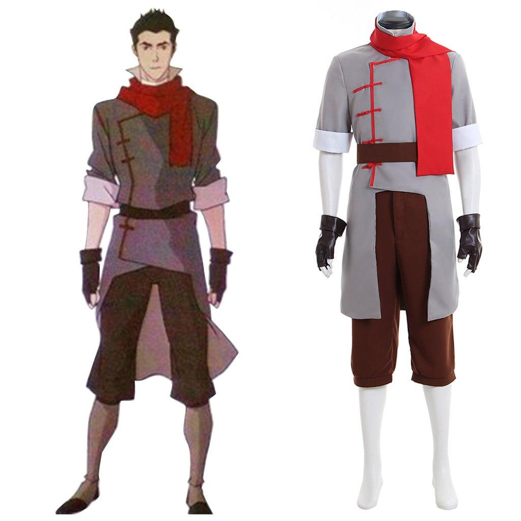 Avatar The Legend of Korra Firebender Mako Cosplay Costume | Authentic Firebending Outfit - Coscosmos