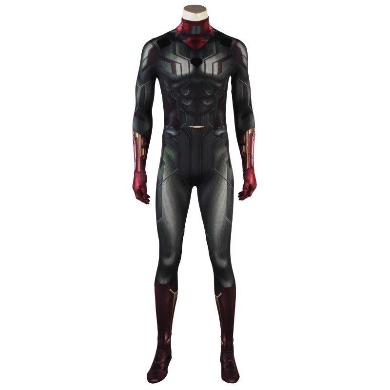 Avengers Vision Cosplay Costume 3D Printed Jumpsuit with Cloak - Coscosmos