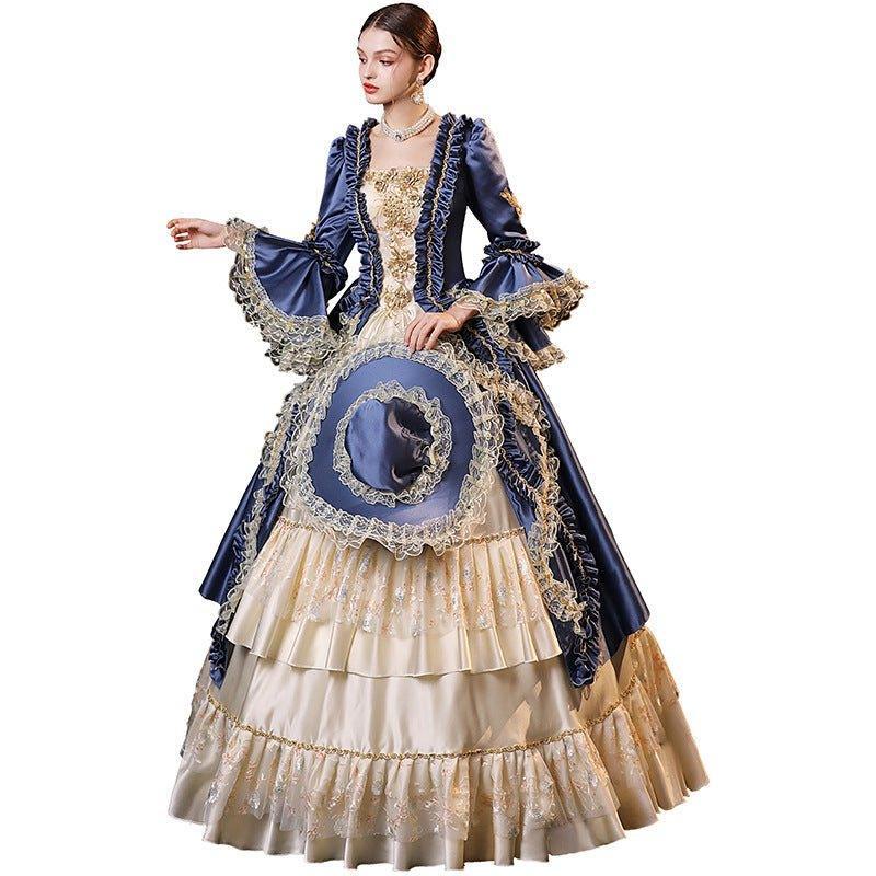 Azure Court Gown - Enchanted Cinderella Ball Dress for Noble Events - Coscosmos