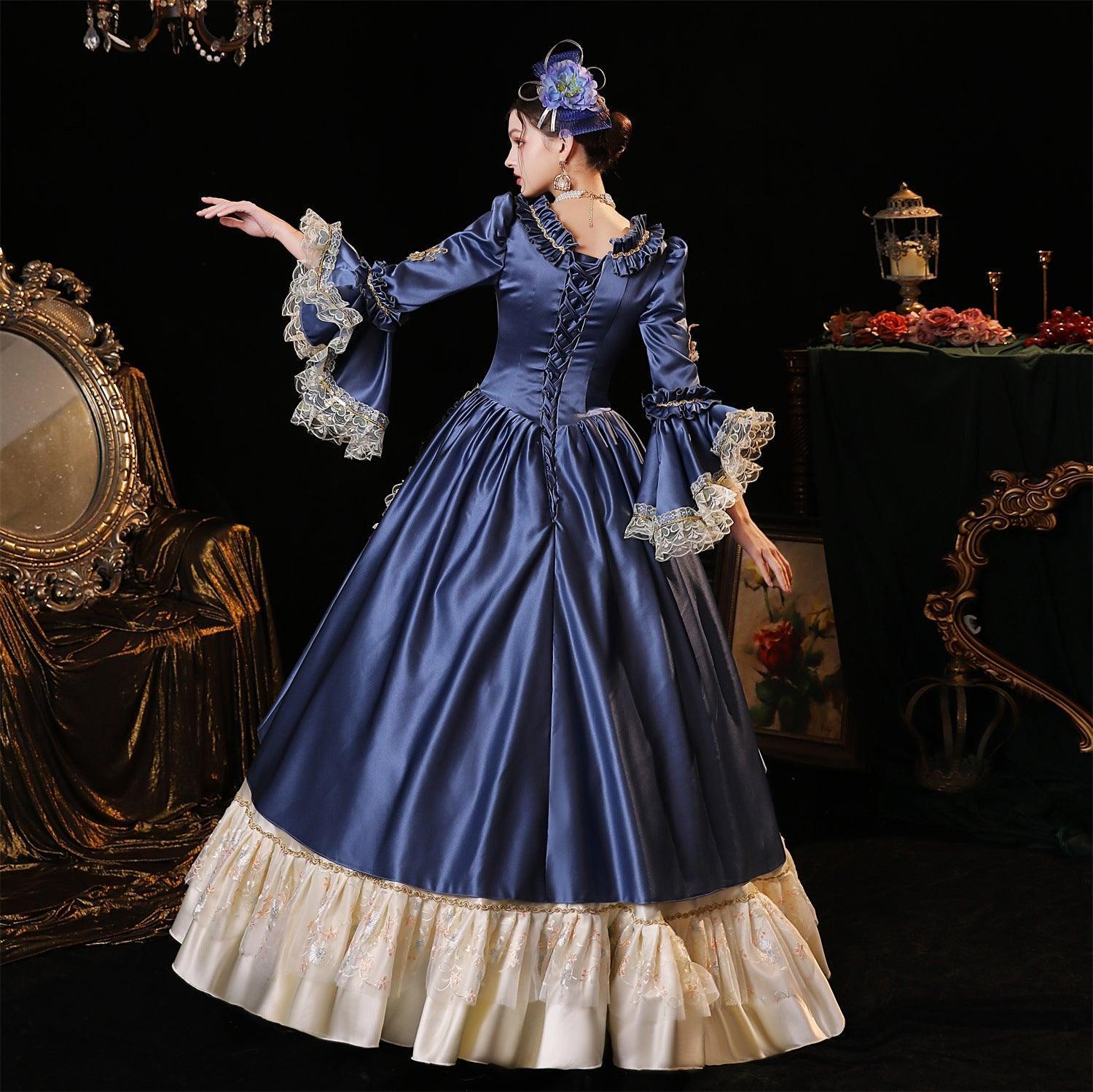 Azure Court Gown - Enchanted Cinderella Ball Dress for Noble Events - Coscosmos