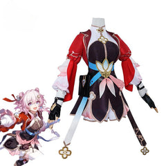 The New Sword Master March 7th Cosplay Costume Honkai Star Rail March 7th Women Suit Halloween Carnival Party Uniform