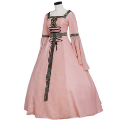 Pink Medieval Renaissance TUDOR Wedding Ball Gown Dress Costume