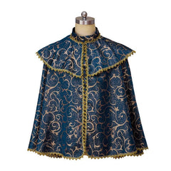 Medieval Vintage Tudor Cloak Costume - Victorian Prince Shawl Cape for Adults