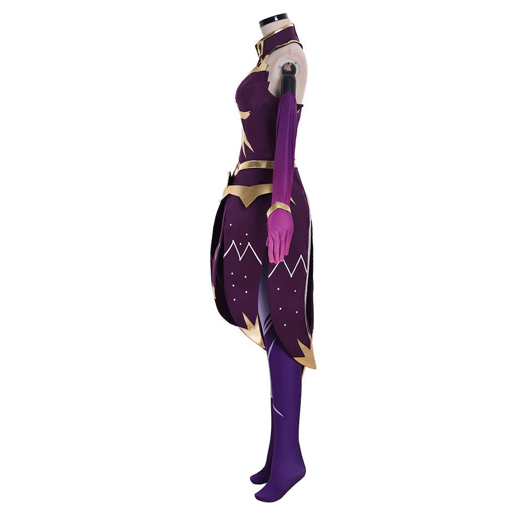 Luxanna Crownguard Cosplay Costume | The Lady of Luminosity Battle Uniform from Coscomos