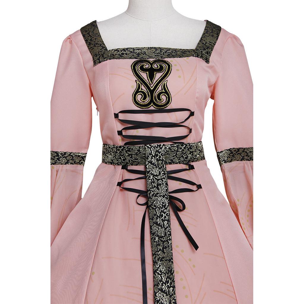 Pink Medieval Renaissance TUDOR Wedding Ball Gown Dress Costume