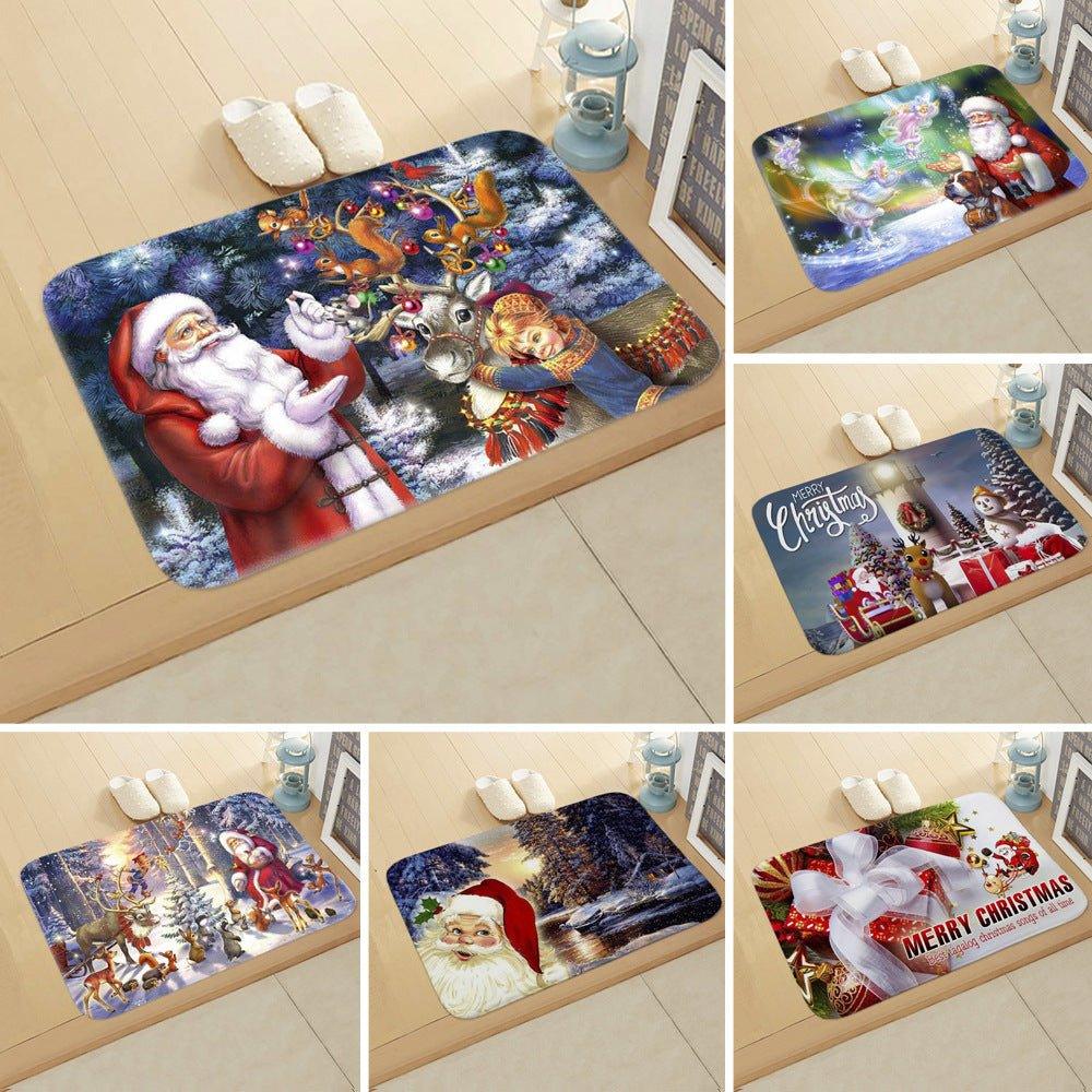 Bathroom absorbent floor mat, toilet door non - slip mat, household foot mat, door mat, toilet toilet carpet - Coscosmos