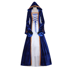 Medieval Retro Southern Dress Halloween Women's Cosplay Court Noble Robe Ancient Bell Sleeve Princess Costume Dress