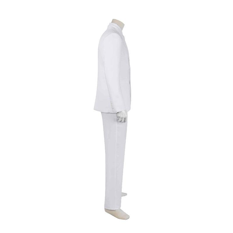 Joker 2 Arthur Fleck White Cosplay Costume Full Set - Suit, Shirt, Vest, Pants, Tie