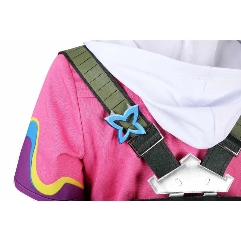 Valorant Clove Cosplay Costume - Pink Coat, Shirt, Pants, Game Suit for Women