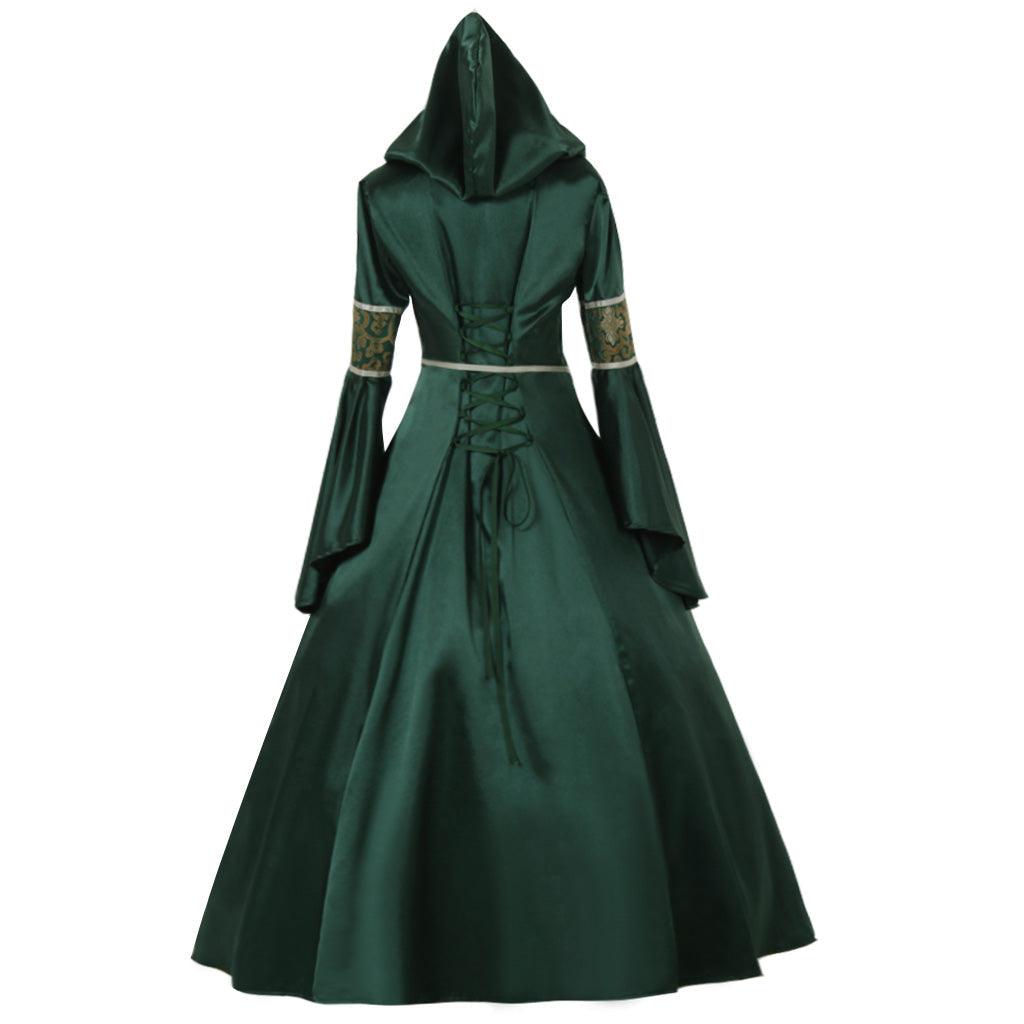 Medieval Noble Ball Gowns Adult Ladies Victorian Dresses Gothic Evening Dresses Green Vampire Dresses