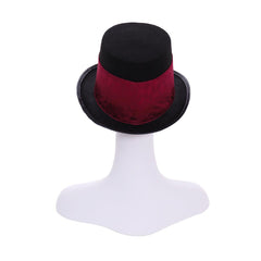 RED Steampunk Burning Man Women Top Hat